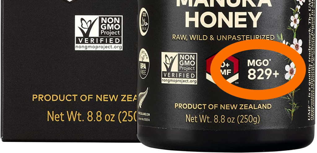 what does MGO mean on manuka honey